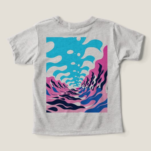 Abstract Dream Wave – Vibrant Surreal Flow (Design achterkant)