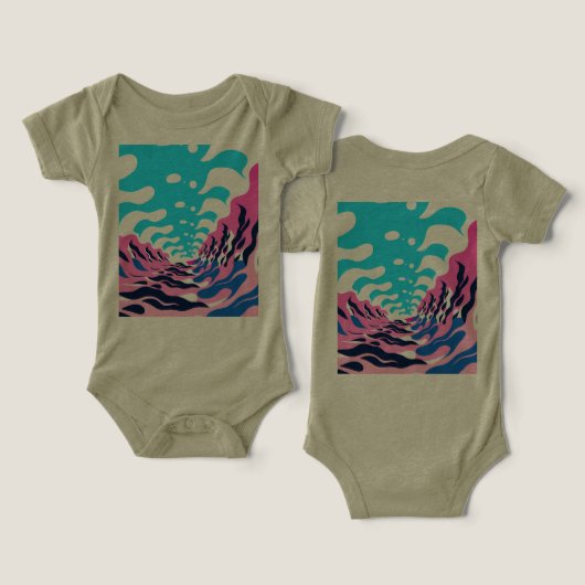 Abstract Dream Wave – Vibrant Surreal Flow (Ontwerp Voorkant & Achterkant)