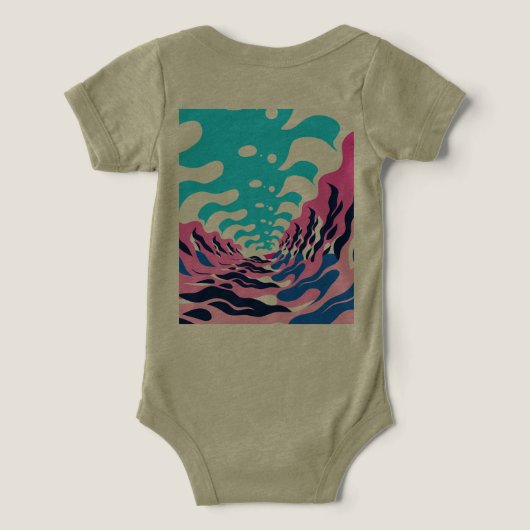 Abstract Dream Wave – Vibrant Surreal Flow (Design achterkant)