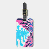 Abstract Dream Wave – Vibrant Surreal Flow Bagagelabel (Voorkant verticaal)