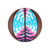 Abstract Dream Wave – Vibrant Surreal Flow Basketbal (Verticaal)
