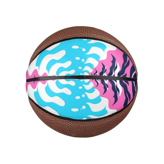 Abstract Dream Wave – Vibrant Surreal Flow Basketbal (Voorkant)