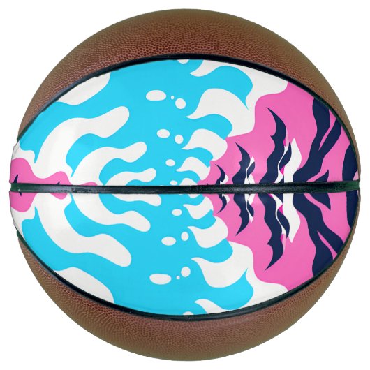 Abstract Dream Wave – Vibrant Surreal Flow Basketbal (Voorkant)