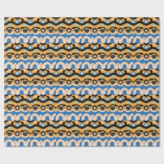 Abstract Dream Wave – Vibrant Surreal Flow Cadeaupapier (Vlak)