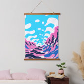 Abstract Dream Wave – Vibrant Surreal Flow Hangend Wandkleed (Slaapkamer)