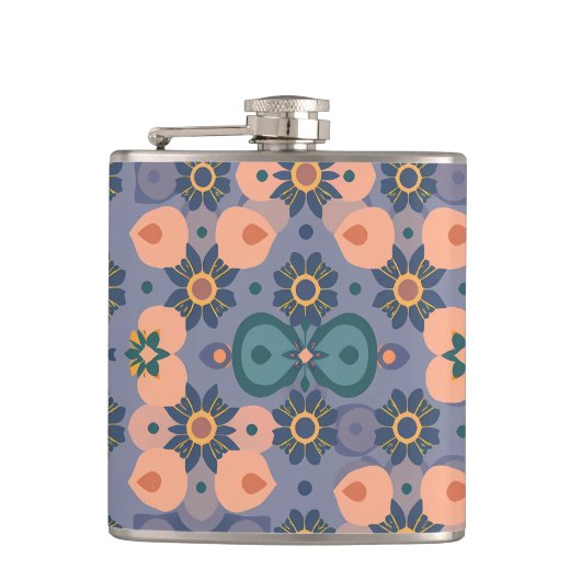 Abstract Dream Wave – Vibrant Surreal Flow Heupfles (Voorkant)