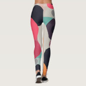 Abstract Dream Wave – Vibrant Surreal Flow Leggings (Achterkant)