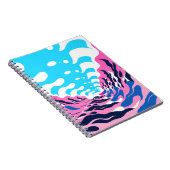 Abstract Dream Wave – Vibrant Surreal Flow Notitieboek (Rechterzijde)