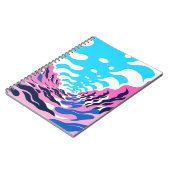 Abstract Dream Wave – Vibrant Surreal Flow Notitieboek (Linkerzijde)