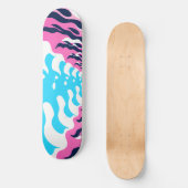 Abstract Dream Wave – Vibrant Surreal Flow Persoonlijk Skateboard (Voorkant)