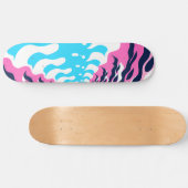 Abstract Dream Wave – Vibrant Surreal Flow Persoonlijk Skateboard (Horizontaal)
