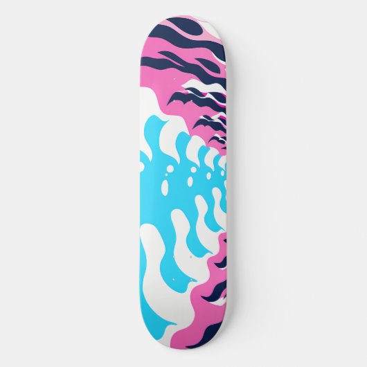 Abstract Dream Wave – Vibrant Surreal Flow Persoonlijk Skateboard (Voorkant)