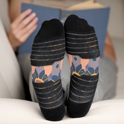 Abstract Dream Wave – Vibrant Surreal Flow Sokken (Onderkant)