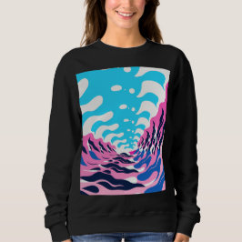 Abstract Dream Wave – Vibrant Surreal Flow Trui