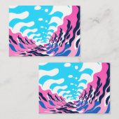 Abstract Dream Wave – Vibrant Surreal Flow Visitekaartje (Voorkant / Achterkant)