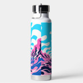 Abstract Dream Wave – Vibrant Surreal Flow Waterfles (Rechts)
