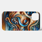 Abstract Dreamscape Ocean Serenity & Cosmic Wonder Case-Mate iPhone Case (Achterkant (horizontaal))