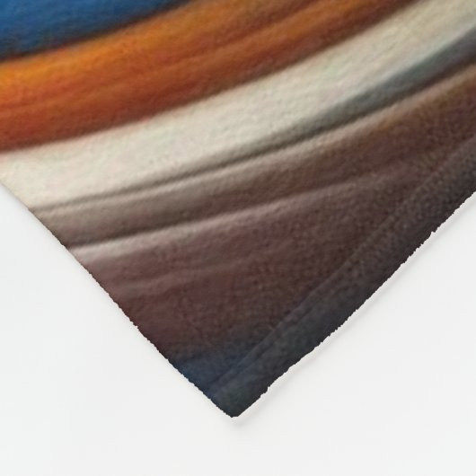 Abstract Dreamscape Ocean Serenity & Cosmic Wonder Fleece Deken (Hoek)