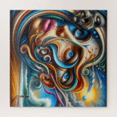 Abstract Dreamscape Ocean Serenity & Cosmic Wonder Legpuzzel (Horizontaal)