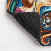 Abstract Dreamscape Ocean Serenity & Cosmic Wonder Muismat (Hoek)