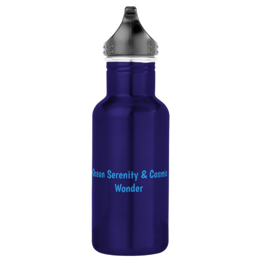 Abstract Dreamscape Ocean Serenity & Cosmic Wonder Waterfles (Rechts)