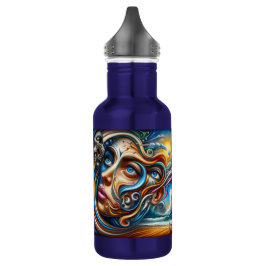 Abstract Dreamscape Ocean Serenity & Cosmic Wonder Waterfles