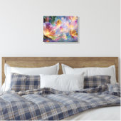 Abstract dreamy floral garden canvas afdruk (Insitu (Slaapkamer))