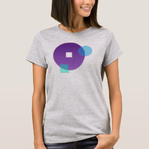 Abstract Drie op grijze T-shirt