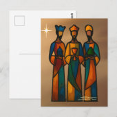 Abstract Drie Wijzen Briefkaart (Voorkant / Achterkant)