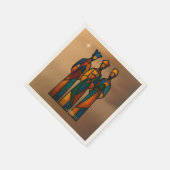 Abstract Drie Wijzen Servet (Hoek)
