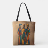 Abstract Drie Wijzen Tote Bag (Achterkant)