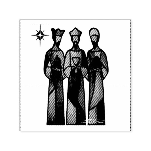 Abstract Drie Wijzen Zelfinktende Stempel (Design)