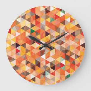 Abstract driehoek geometrisch naadloos patroon grote klok