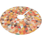 Abstract driehoek geometrisch naadloos patroon kerstboom rok (Gekanteld)
