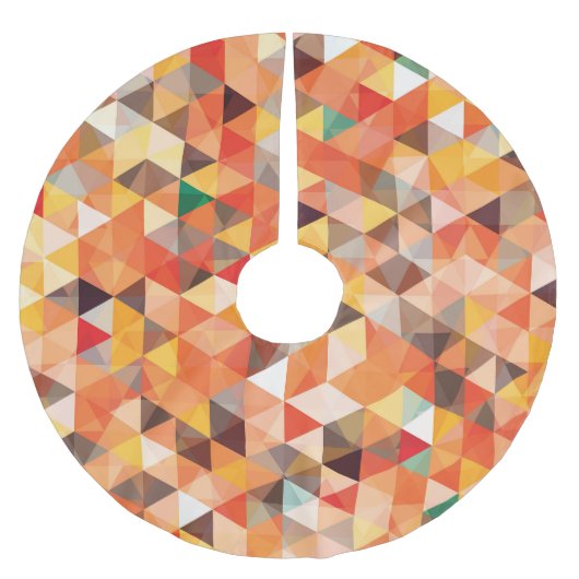 Abstract driehoek geometrisch naadloos patroon kerstboom rok (Voorkant)
