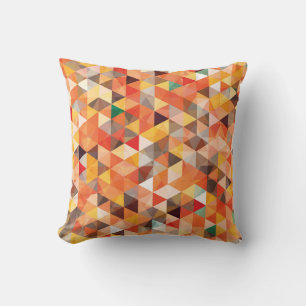 Abstract driehoek geometrisch naadloos patroon kussen