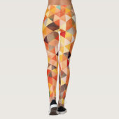 Abstract driehoek geometrisch naadloos patroon leggings (Achterkant)