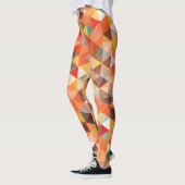 Abstract driehoek geometrisch naadloos patroon leggings (Links)