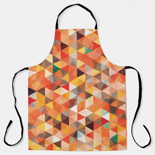 Abstract driehoek geometrisch naadloos patroon schort (Voorkant)