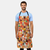 Abstract driehoek geometrisch naadloos patroon schort (Gedragen)
