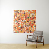 Abstract driehoek geometrisch naadloos patroon wandkleed (In Situ (horizontaal))