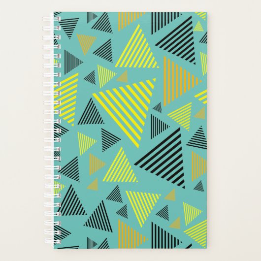 Abstract driehoekig geometrisch patroon planner (Voorkant)