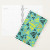 Abstract driehoekig geometrisch patroon planner (Display)