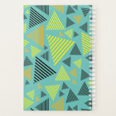 Abstract driehoekig geometrisch patroon planner (Achterkant)