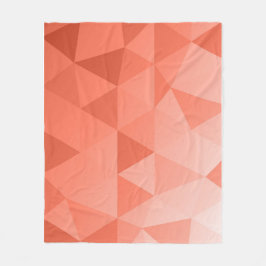 Abstract driehoekig naadloos patroon - Rode versie Fleece Deken