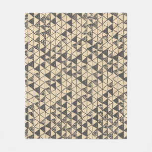 Abstract Driehoekpatroon. Fleece Deken