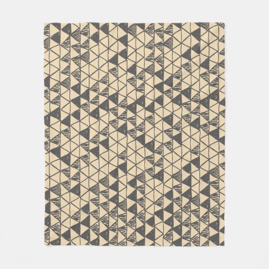 Abstract Driehoekpatroon. Fleece Deken (Voorkant)