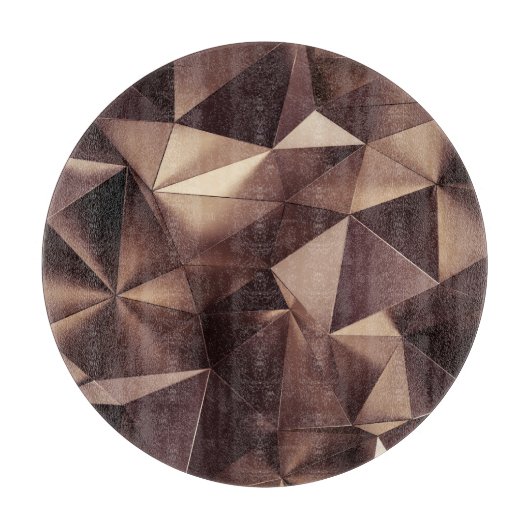 Abstract driehoekskristal, 3D-illustratie. Snijplank (Voorkant)
