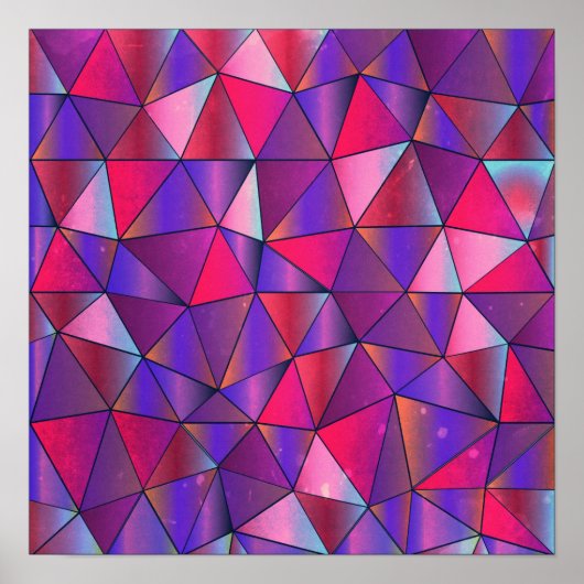 Abstract driehoeksontwerp poster (Voorkant)