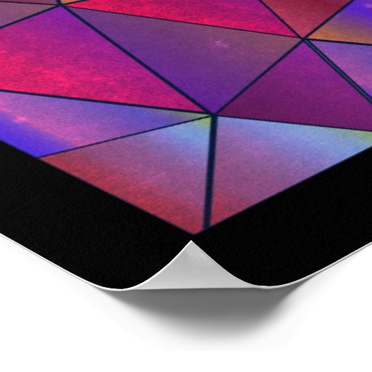 Abstract driehoeksontwerp poster (Hoek)